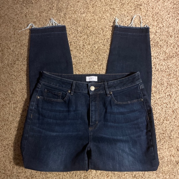 LOFT Denim - Loft high rise curvy skinny ankle jeans size 8 like new